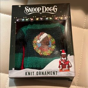 Snoop Dog Knit Sweater Ornament